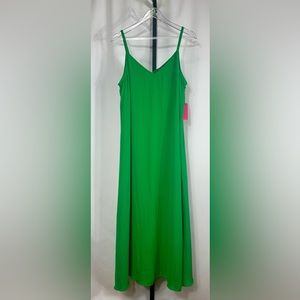 NWT Vince Camuto Women's Tank Maxi Dress with Flare Hem in Green